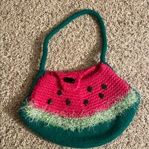 Watermelon Themed Knit Handbag